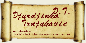 Đurđinka Trnjaković vizit kartica
